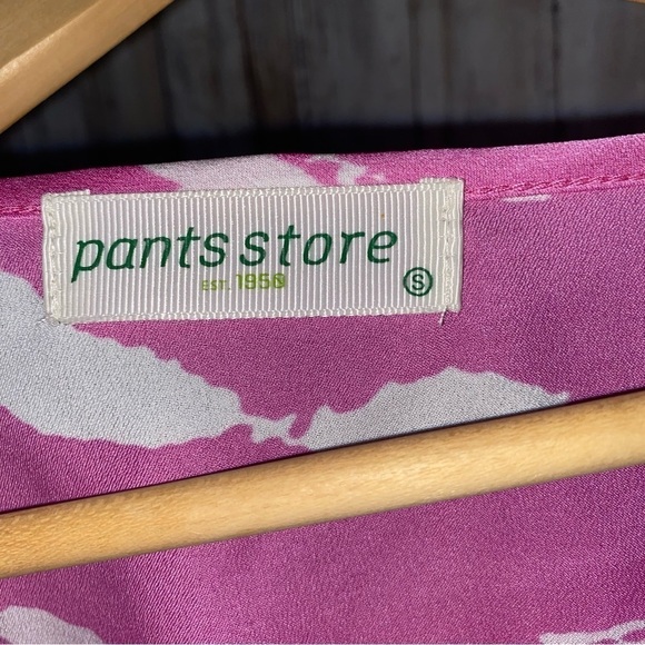 Pants Store Tyche Pink Satin Blouse - Picture 7 of 7